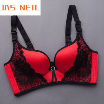 jas neil新品大胸文胸防下垂聚拢胖mm36d薄款40d大码内衣女无钢圈大