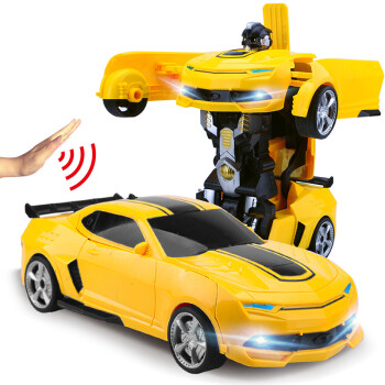 儿童遥控车手势感应变形机器人金刚摇控汽车玩具车可充电男孩漂移赛车