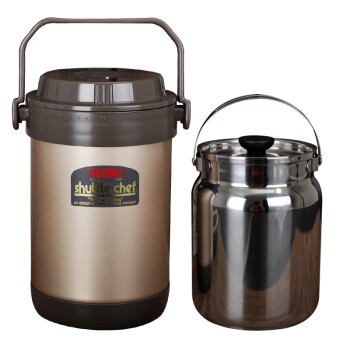 
                                        膳魔师（THERMOS） 焖烧锅保温汤锅真空不锈钢免火炖锅TCRA-1800金色1.8L有防伪标 TCRA-1800ml/金色                