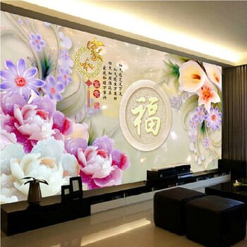 
                                        皇室珍品ks十字绣客厅大画花开富贵牡丹百合花十字绣套件 中格小板棉线印花150*110CM三股绣                