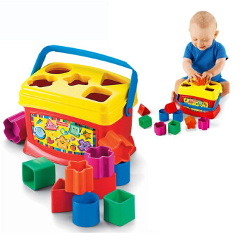 费雪Fisher-Price 宝宝婴幼儿童早教益智玩具 K7167启蒙积木盒