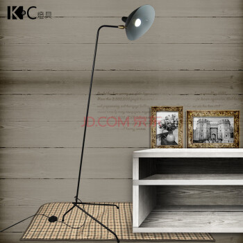 
                                        K&C KC灯具  loft工业复古铁艺 节能单头创意客厅卧室书房 落地灯 立式台灯 KC-F3197-1/2                