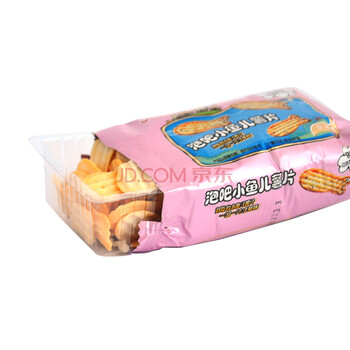 泡吧小鱼儿薯片薯片烧烤原味250g 健康非油炸