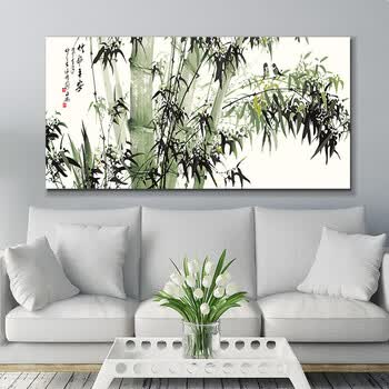 diy数字油画客厅锦鲤风景手绘填色油彩装饰画大幅竖版