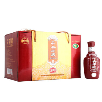 古越龙山 绍兴黄酒 花雕糯米酒 中央库藏八年 半干型 370ml*6瓶 整箱装