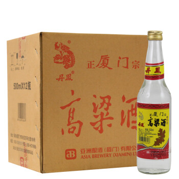 丹凤厦门高粱酒38度清香型白酒500ml12瓶整箱
