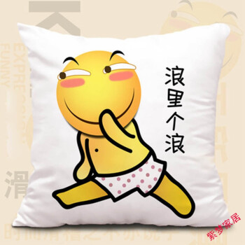 滑稽抱枕 搞笑动漫靠垫 滑稽表情包靠枕sn1735 浪里个