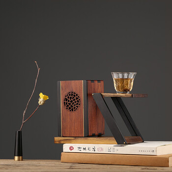 工艺礼品 质音响式音乐香炉 古典香道插花创意摆件 室内家用香薰茶道