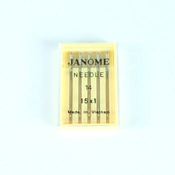 日本真善美JANOME多功能缝纫机用机针9号11号14号16号蓝针11号 14号机针用于厚料