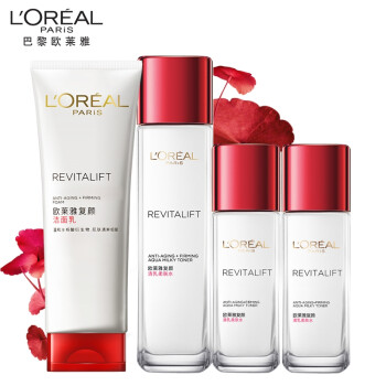 欧莱雅(loreal)复颜柔肤套装(洁面125ml 柔肤水130ml 柔肤水65mlx2)