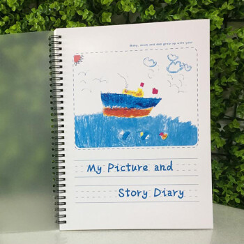 绘画日记本涂鸦子图画本英语绘图本创意儿童幼儿园小学生可定制 c款