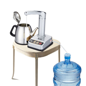 桶装水电动抽水器家用纯净水饮水机自动压水器吸水器 优雅银