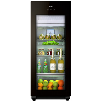 海尔（Haier） 157升家庭营养保鲜冰吧 离子杀菌茶叶饮料展示柜 DS0157DK,降价幅度4.9%