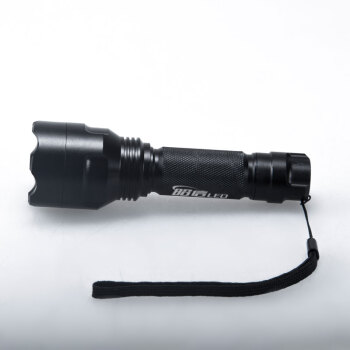 昭信LED 户外必备强光手电筒 充电防水防身应急灯套装 进口CREE 三档强调光手电 黑色 (1679097)