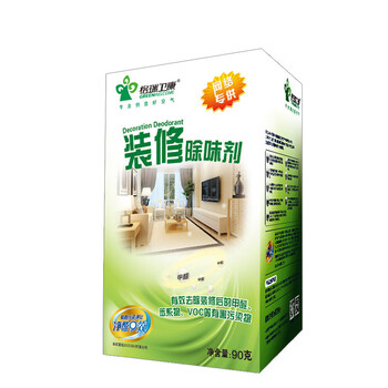 
                                        格瑞卫康 除甲醛 甲醛清除剂 新房装修汽车新车家具除笨去除味剂油烟 110㎡ 90g                