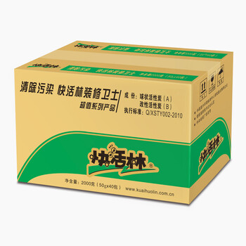 
                                        
                                                            快活林 除甲醛活性竹炭包 新房装修除味防潮去甲醛 2300g醛苯净双王碳包                