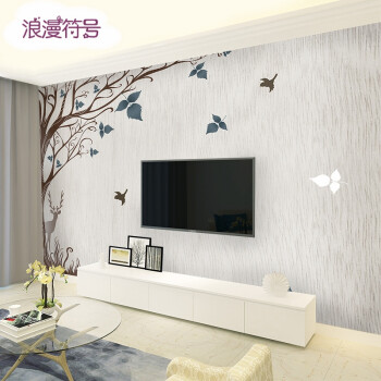 5d电视背景墙现代简约枫叶3d壁纸客厅卧室装饰壁画8d墙纸影视墙布