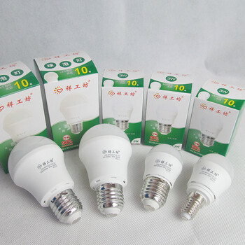 
                                        祥工坊 led灯泡e14e27暖白黄光节能3w5w7w球泡 大小螺口螺旋超亮光源厂家批发 E27 正白-3W                