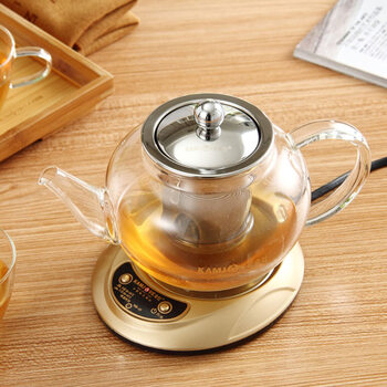 
                                        
                                                            金灶（KAMJOVE） 耐热玻璃茶具套装飘逸杯花茶壶泡红茶杯整套茶具 保温泡茶壶套装 A-308                