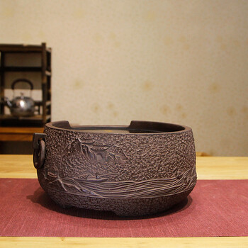 
                                        电陶炉茶炉静音台湾老岩泥煮茶器 家用烧水铁壶专用茶炉具无线遥控电陶炉 渔归(静音版)                
