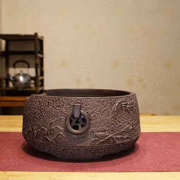 
                                        电陶炉茶炉静音台湾老岩泥煮茶器 家用烧水铁壶专用茶炉具无线遥控电陶炉 渔归(静音版)                