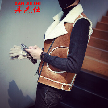 丹杰仕 <em>2015</em>秋冬<em>新款</em>男士<em>加肥</em>加大码羊羔绒棉