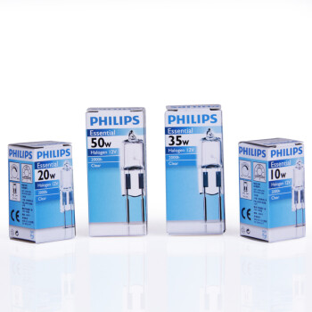 
                                                                                飞利浦（PHILIPS） 卤素灯珠卤钨灯珠插泡插脚12V标准型G4G6.35水晶灯光源 【须配变压器】G4【细脚】20w 单只装                