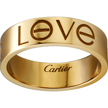 卡地亚(cartier)love戒指18k黄金b4085400 50