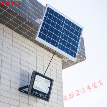 太阳能灯户外庭院灯室内亮乡村新农村路灯家用100w照明投光灯 60w/100