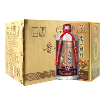 贵州茅台集团技术开发公司贵州特曲8整箱礼盒白酒 52度500ml*6