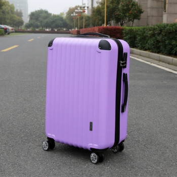 铝框拉杆箱女款旅行箱24寸学生手拉箱小清新22密码箱行李箱万 紫色 22