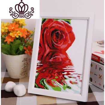 自油自画 diy数字油画 客厅动漫卡通动物手绘填色油彩装饰画 我爱你