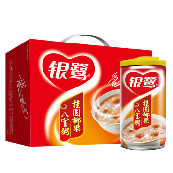 银鹭 八宝粥 速食粥 桂圆椰果八宝粥 360g*12罐 整箱装