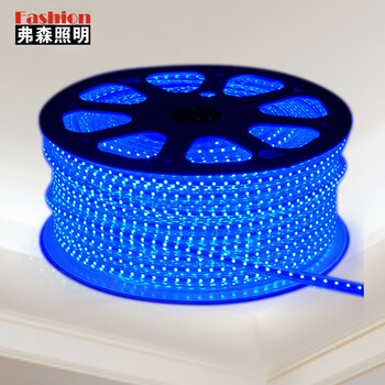 弗森 LED灯带超高亮贴片3528/60P 220V暗槽灯条7w 1米/件 蓝光