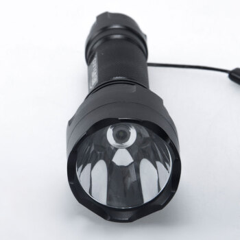 昭信LED 户外必备强光手电筒 充电防水防身应急灯套装 进口CREE 三档强调光手电 黑色 (1679097)