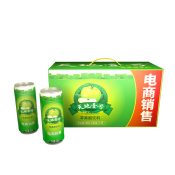 天地壹号 苹果醋330ml*15罐 整箱 电商版