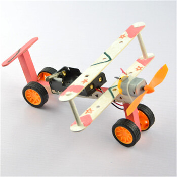 小制作小发明马达电动滑行飞机玩具模型中学生