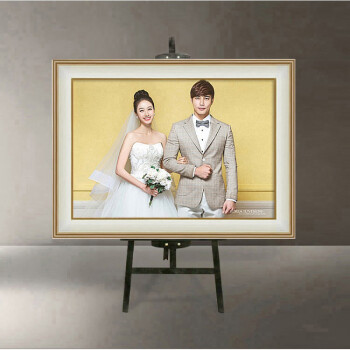 欧韩式相框制作16 24 30 36 40 48 60寸婚纱照放大相片挂墙定做 5834