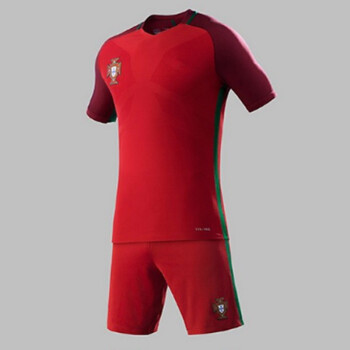 16-17欧洲杯葡萄牙国家队足球服主场短袖球衣