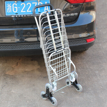 
                                                                                杰适 购物车爬楼车买菜车小拉车便携款可折叠推车手拖车 八轮购物车                