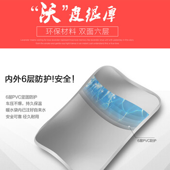 沃森狗狗系列国标水电分离  热水袋 防爆暖水袋  电暖宝 暖手宝  充电 可拆洗注水发货 新贵宾0602粉色