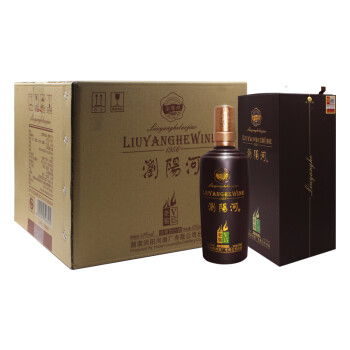 浏阳河 老窖v15 42度 浓香型白酒 475ml*6瓶 整箱装(内含礼品袋)