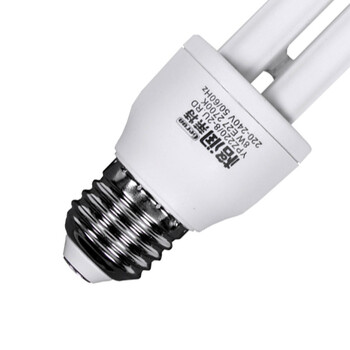 格润莱特 2U8W节能灯泡 E27螺口灯头 暖光色黄光 三基色光源