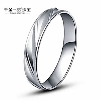 千金一诺 18K<em>金戒指 女款</em> 彩金戒指 18K白金戒