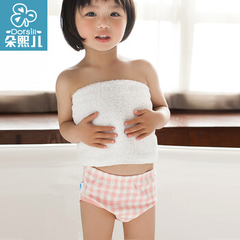 朵熙儿(Dorsill)宝宝纯棉<em>三角内裤</em>男童女童格子