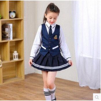 英伦小学生西装校服演出主持人儿童男女套装棉班服幼儿园园服合唱 女