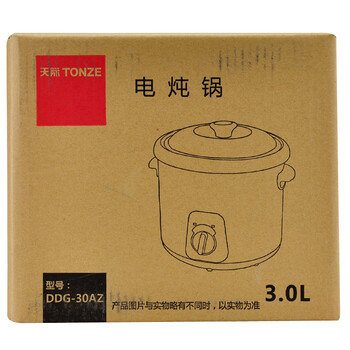 
                                                                                天际(TONZE)电炖锅 快速焖炖 3L大容量电炖盅 煲汤锅炖汤锅 电砂锅 婴儿煮粥锅 养生锅 直炖紫砂胆 DDG-30AZ                