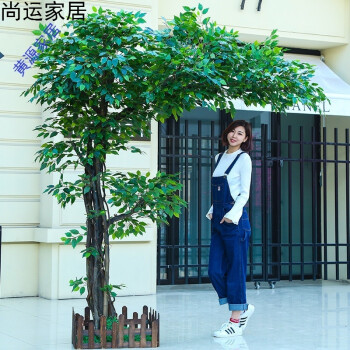 仿真树大型假树仿真榕树室内装饰树人造大树酒店绿植大厅植物生活日用