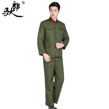 驮郎 革命老红军衣服套装老红军演出服装老式解放服老