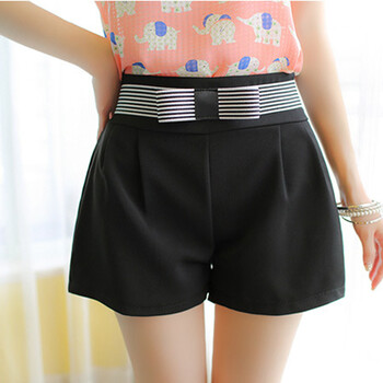 灏丽尚 2014韩版夏季新款<em>女装短裤子</em>蝴蝶结松
